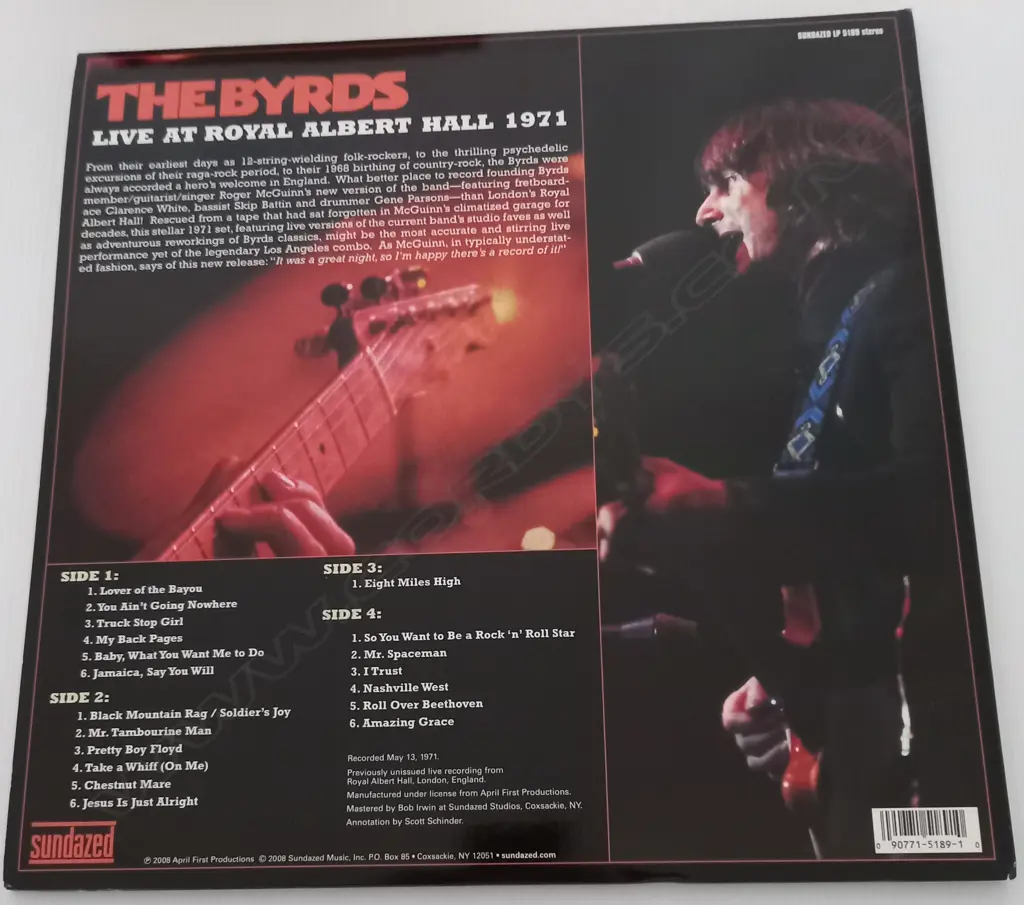 The Byrds, Live At Royal Albert Hall 1971 (Double album) Image 1++
